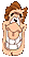 T - cartoon face icon