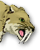 w sabertooth tiger on white