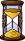 hourglass icon on white