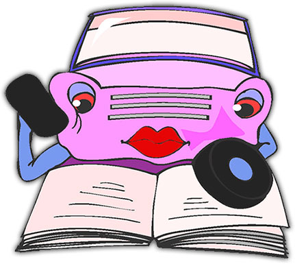 car reading book