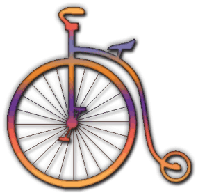 old bicycle clipart antique