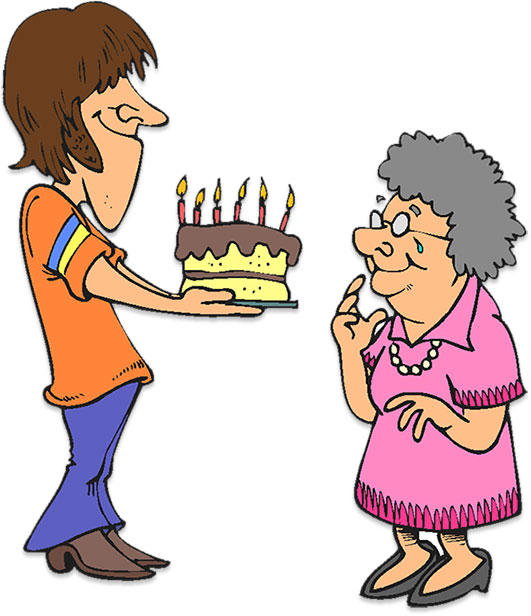 birthday cake grandmother
