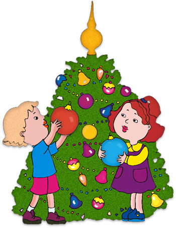 Christmas Clipart on Free Christmas Clipart   Children Decorating Christmas Tree