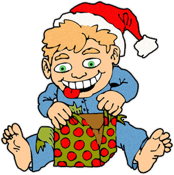 Christmas Clipart on Home Web Hosting Free Christmas Clipart Opening A Christmas Present