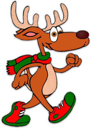 Christmas Clipart on Free Christmas Clipart   Reindeer Walking
