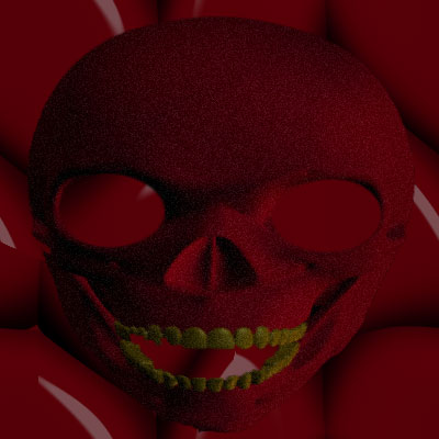 red halloween mask background image