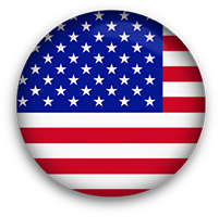 round American Flag button