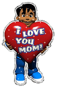 I Love You Mom heart animated