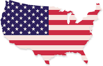 America map flag