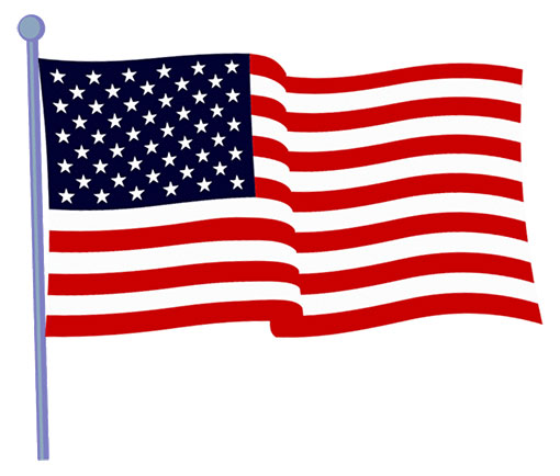 american flag animated clipart fun