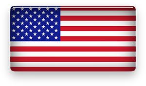 American Flag glassy