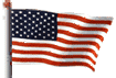 waving American flag animation