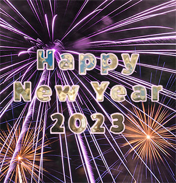 Happy New Year fireworks