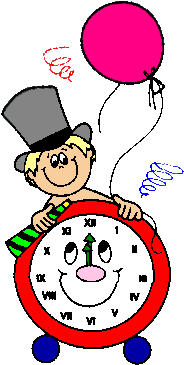 clock at midnight