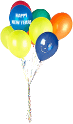 new year balloons