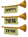 new year horns animation
