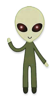 waving space alien