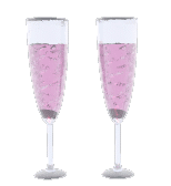 animated champagne glasses