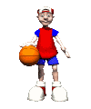 boy playing with basketball
