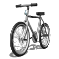 animated bicycle silver