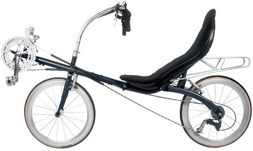 recumbent bicycle black