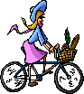 woman on her bike