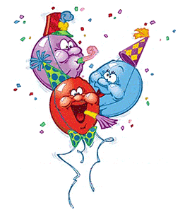 birthday balloons animation