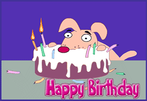 Happy Birthday cake animation