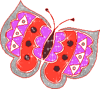 red butterfly animation