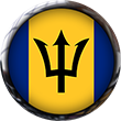 Barbados Flag button