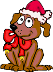 Christmas dog animation