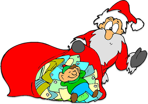 Santa finds an elf