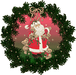 wreath with Santa