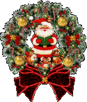wreath with Santa