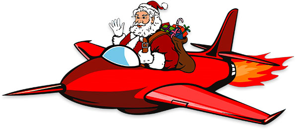 Santa's jet