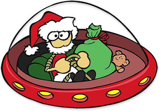 space ship Santa