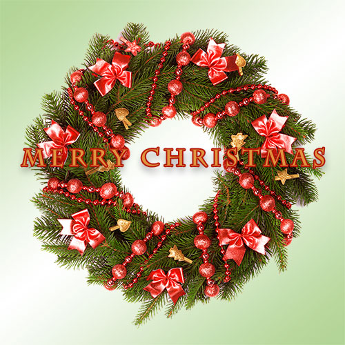 Merry Christmas wreath