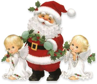 Santa and Angels