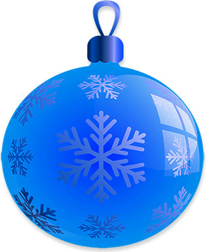 blue ornament