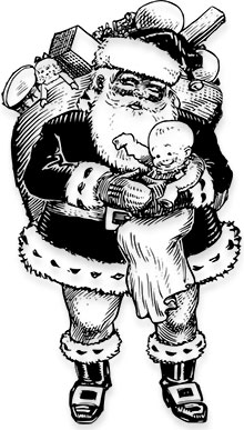 Santa with child