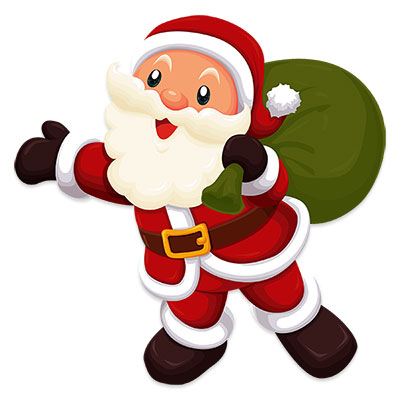 Free Christmas Animations - Christmas Clip Art - Santa, Merry