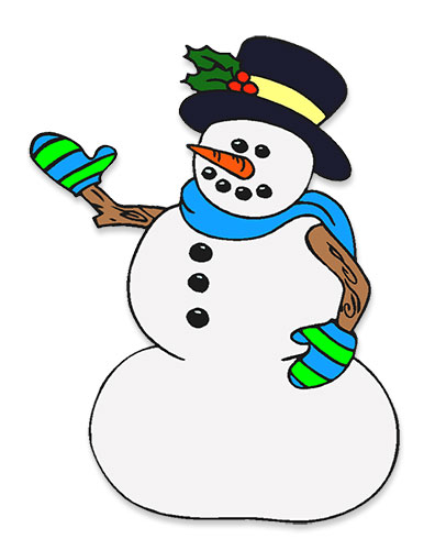 waving snowman