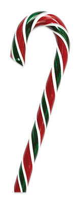 green and red candy cane