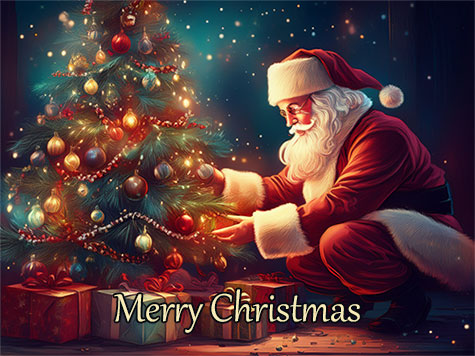 Santa Claus Christmas tree