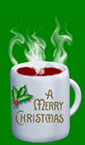 Christmas mug steaming