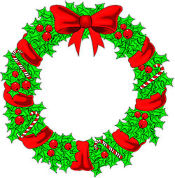 wreath with candy canes