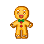 gingerbread man dancing animated