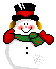 fat little jolly animated snowman