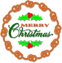 Merry Christmas wreath