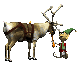 reindeer and elf